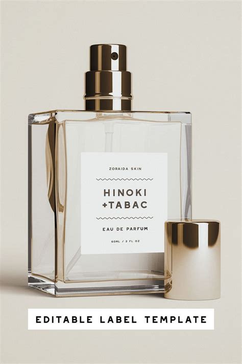 perfume bottle label template free.